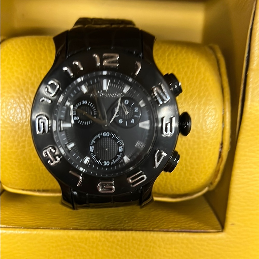 Billionaire saint tropez Sleek Black Chronograph Watch